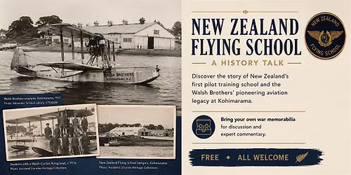 New Zealand Flying School History Talk
