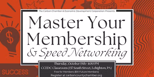 Master Your Membership: A CCEDC Member Benefits Review + Speed Networking!