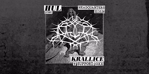Hul pr\u00e6senterer: Krallice (US) + Support: Oxx