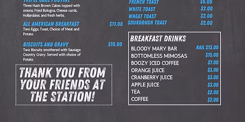 Breakfast at The Station 