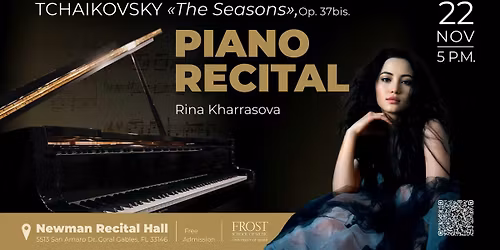 A free all-Tchaikovsky piano recital featuring The Seasons and Dumka at UM\u2019