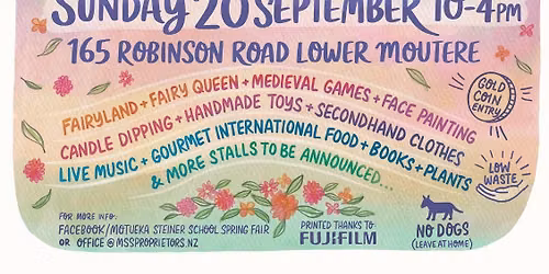 Motueka Steiner School Spring Fair 2026