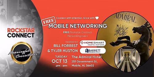 Free Mobile Rockstar Connect Networking Event (October, AL)