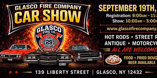 Glasco Fire Company 1st Annual Car Show