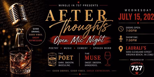 After Thoughts Open Mic & Spoken Word