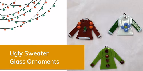 Ugly Sweater Glass Ornaments