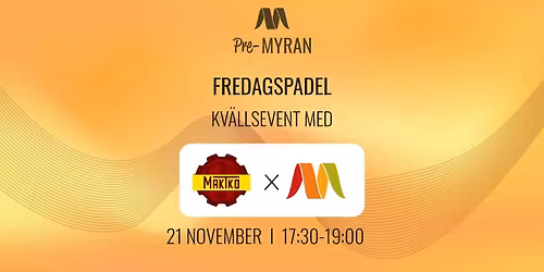Fredagspadel med M-AktKo och M-Yran 