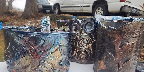 July 17 Raku Vase\/Flower Pot July 1pm or 5:30pm
