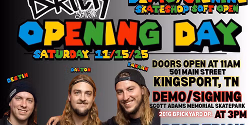 BRICKBYBRICK soft opening || DERN BRO\u2019S demo\/signing || Best Trick Contest