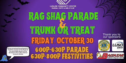 Rag Shag Parade & Trunk or Treat