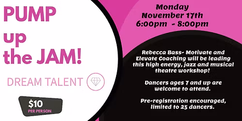 Pump up the Jam: Dance Workshop with Rebecca