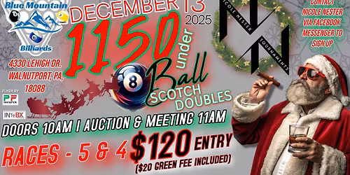 Nicole Nester’s Christmas 1150 & under Scotch Doubles 8 Ball