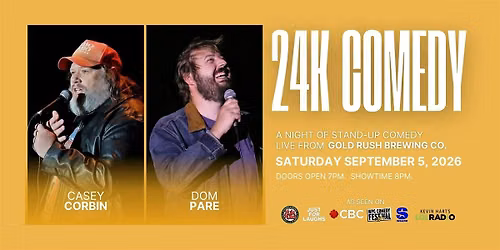 24K Comedy: Casey Corbin Headlines Gold Rush Brewing