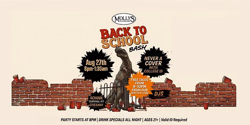 2026 Back to School Bash - Molly's in Soulard