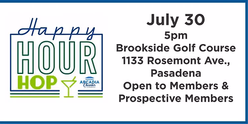 Arcadia Chamber Happy Hour Hop at Brookside Golf Course!