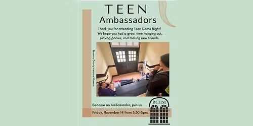 Teen Ambassador Meeting