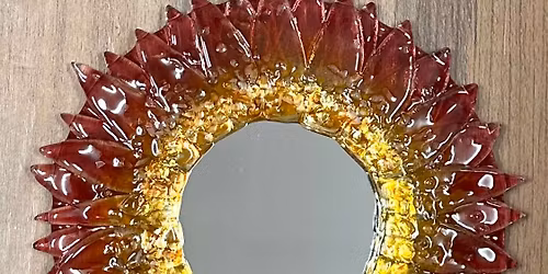 Fused Glass Powdered Glass Mini Mirror