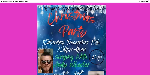 Christmas Party with Singing from Andy & Mediumship with Charlotte 