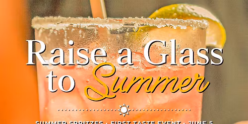 Summer Spritzes - First Taste Event - Pinstripes, Edina, MN