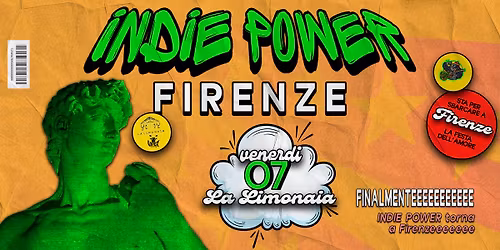 INDIE POWER @LA LIMONAIA W\/ VIPER THEATRE | FIRENZE | 07 NOVEMBRE