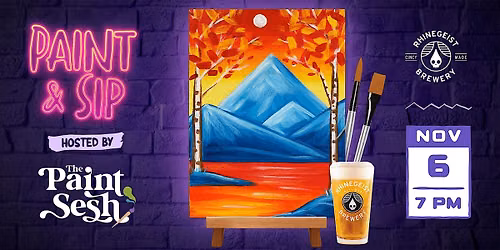 Paint & Sip Event in Cincinnati, OH \u2013 \u201cAutumn Lake\u201d at Rhinegeist Brewery