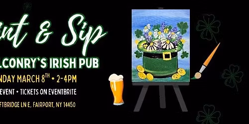Paint & Sip at Mulconry\u2019s Irish Pub (Fairport)
