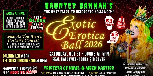 HAUNTED HANNAHS EXOTIC EROTICA BALL 2025
