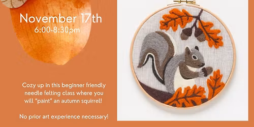 Sip + Craft: Painting with Wool (4 SPOTS LEFT)