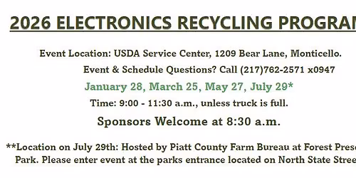 Electronics Recycling - Piatt County
