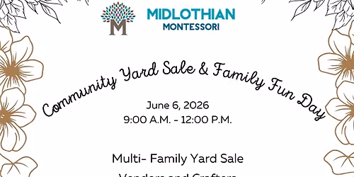 Community Yard Sale and Family Fun Day- Open to Public