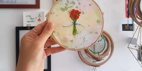 Atelier broderie fleurie