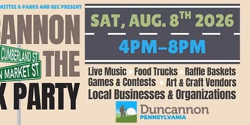 2nd Annual Duncannon Rock The Block Party
