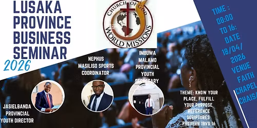 LUSAKA PROVINCE BUSINESS SEMINAR 