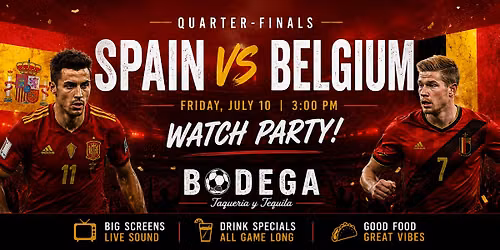 SPAIN VS BELGIUM FIFA WATCH PARTY
