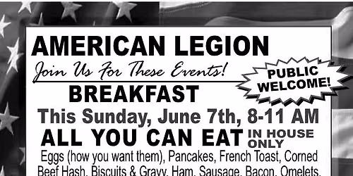 American Legion Post 77 Breakfast & Fish Frys