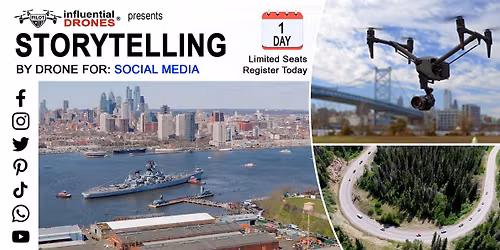 Storytelling by drone for social media