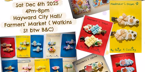 Handmaker\u2019s Dream By Paige&Cassidy@BizKid Marketplace Pop Up event