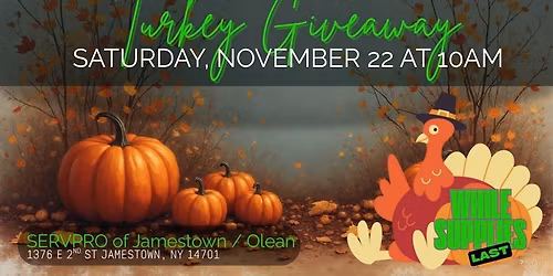 SEVPRO of Jamestown\/Olean Annual Turkey Giveaway