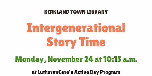 Intergenerational Storytime
