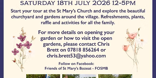 Bozeat Open Garden 2026