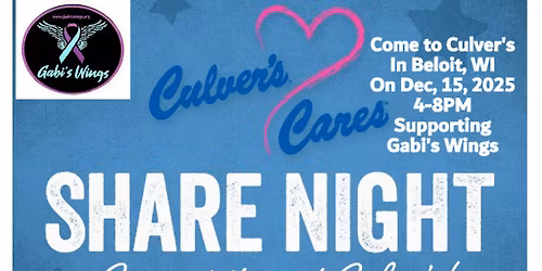 Culver's Share Night For Gabi's Wings