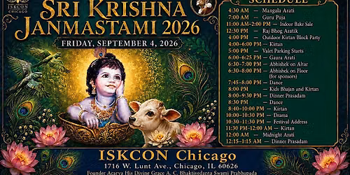 Sri Krishna Janmastami Celebrations 2026