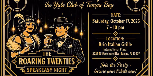 Yale Club Tampa Bay Roaring 20s Speakeasy Night