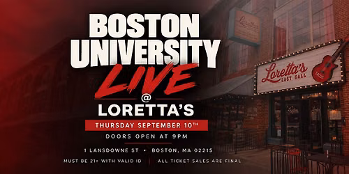 Boston University Live @ Loretta\u2019s