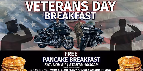 \ud83c\uddfa\ud83c\uddf8 Veterans Day Breakfast at Thunder Mountain H-D \ud83c\uddfa\ud83c\uddf8