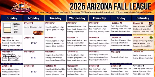 Peoria Javelinas vs. Surprise Saguaros