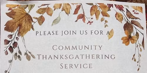 Meriden CC "Thanksgathering" Celebration