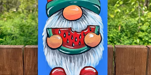 SOLD OUT! gnome porch sign paint night at the Grateful Table-Castlegar