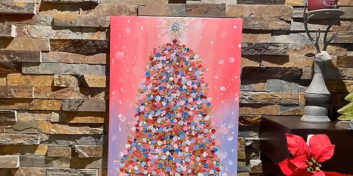 Pretty in Pink Christmas Tree Painting Party