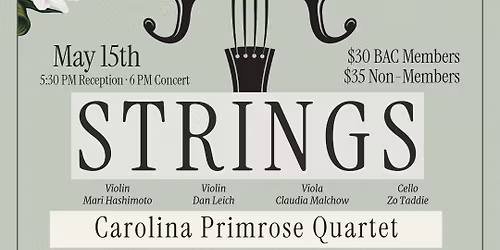 Spring Strings with the Carolina Primrose Quartet